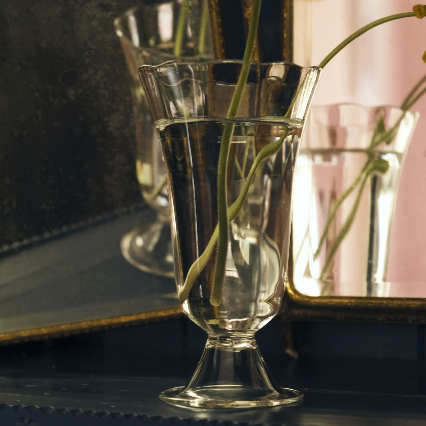 Alban Tulip Vase, Crystal Clear