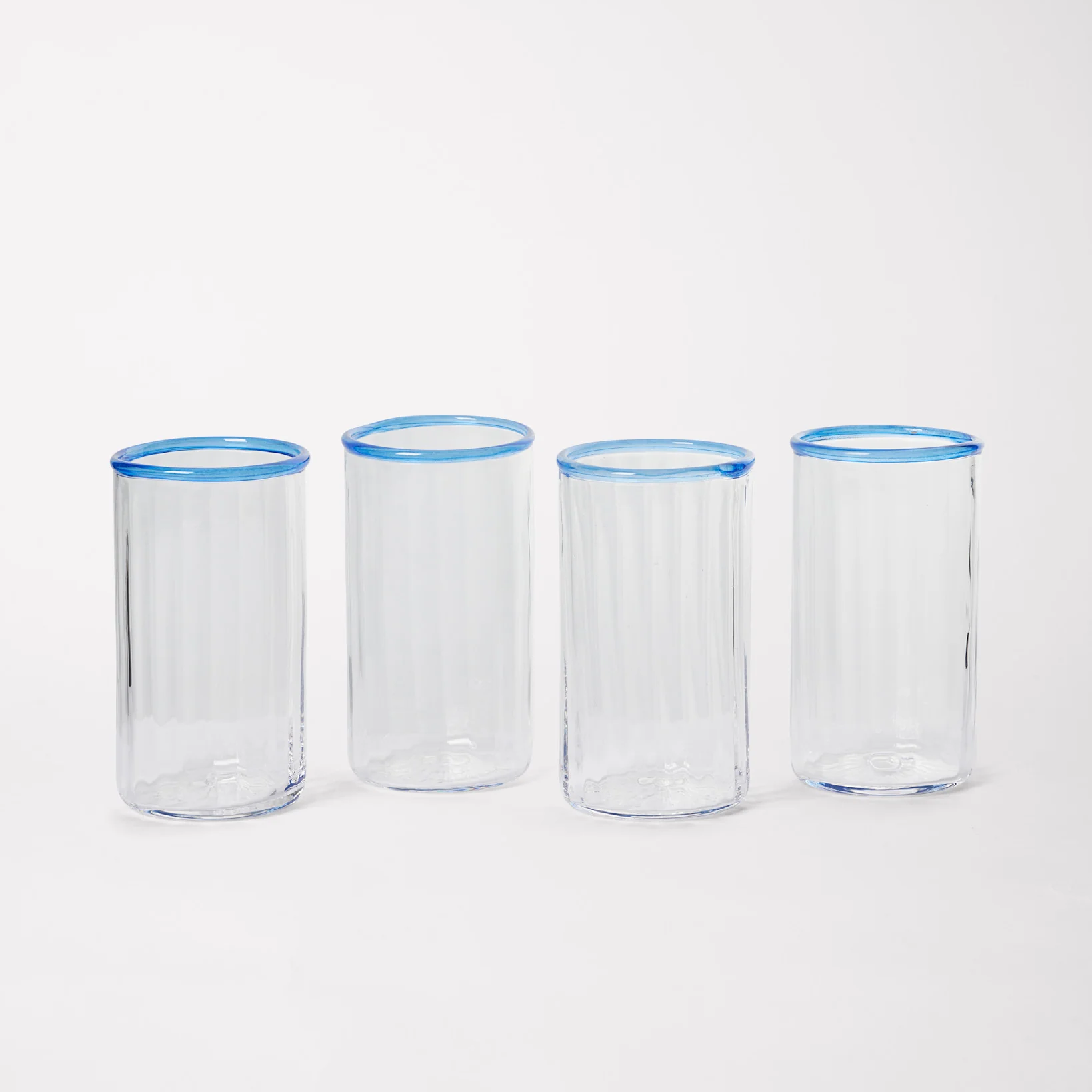 Peter Large Glass, Aquamarine (Sæt á 4)