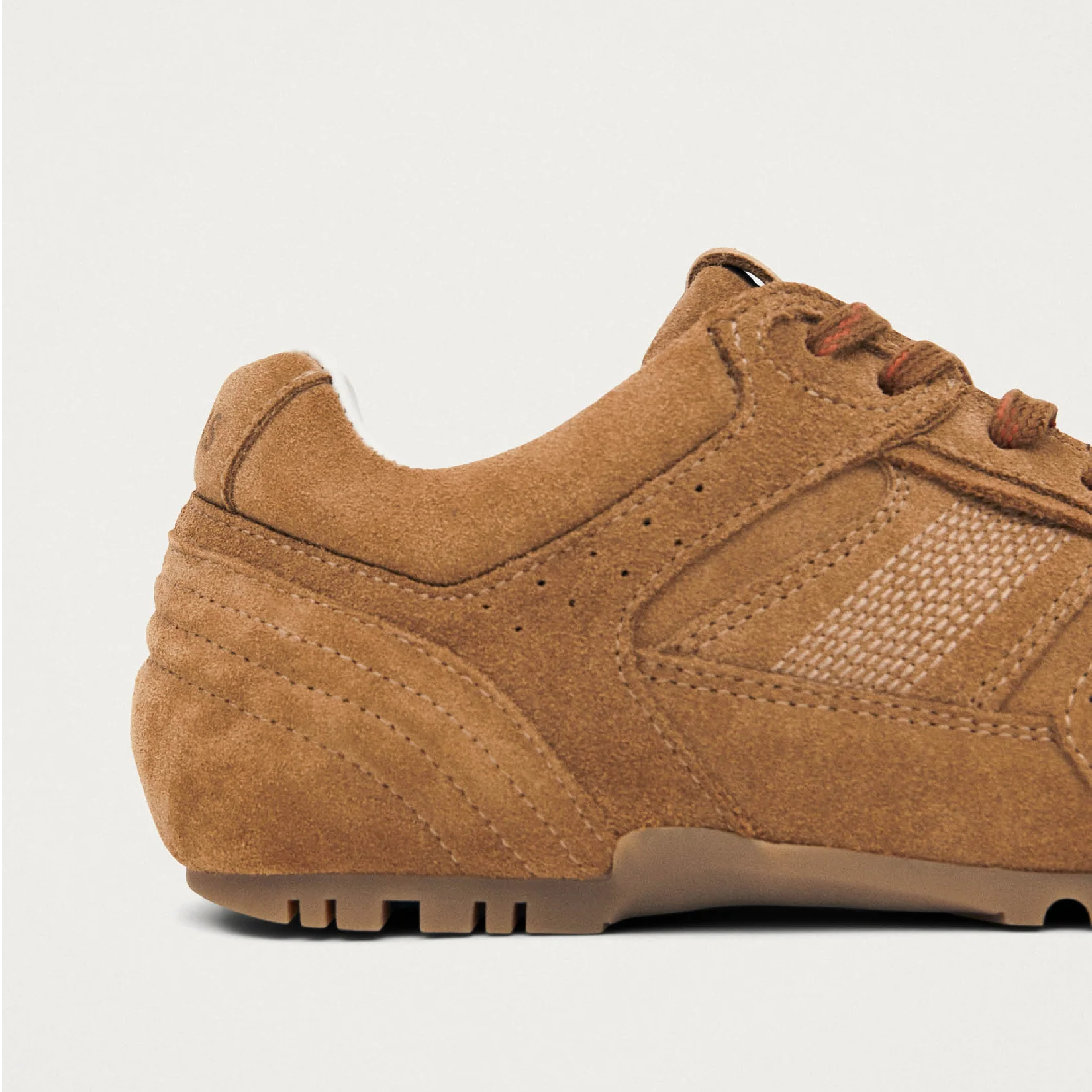 Tb. 56 Leather Sneakers, Suede Tan