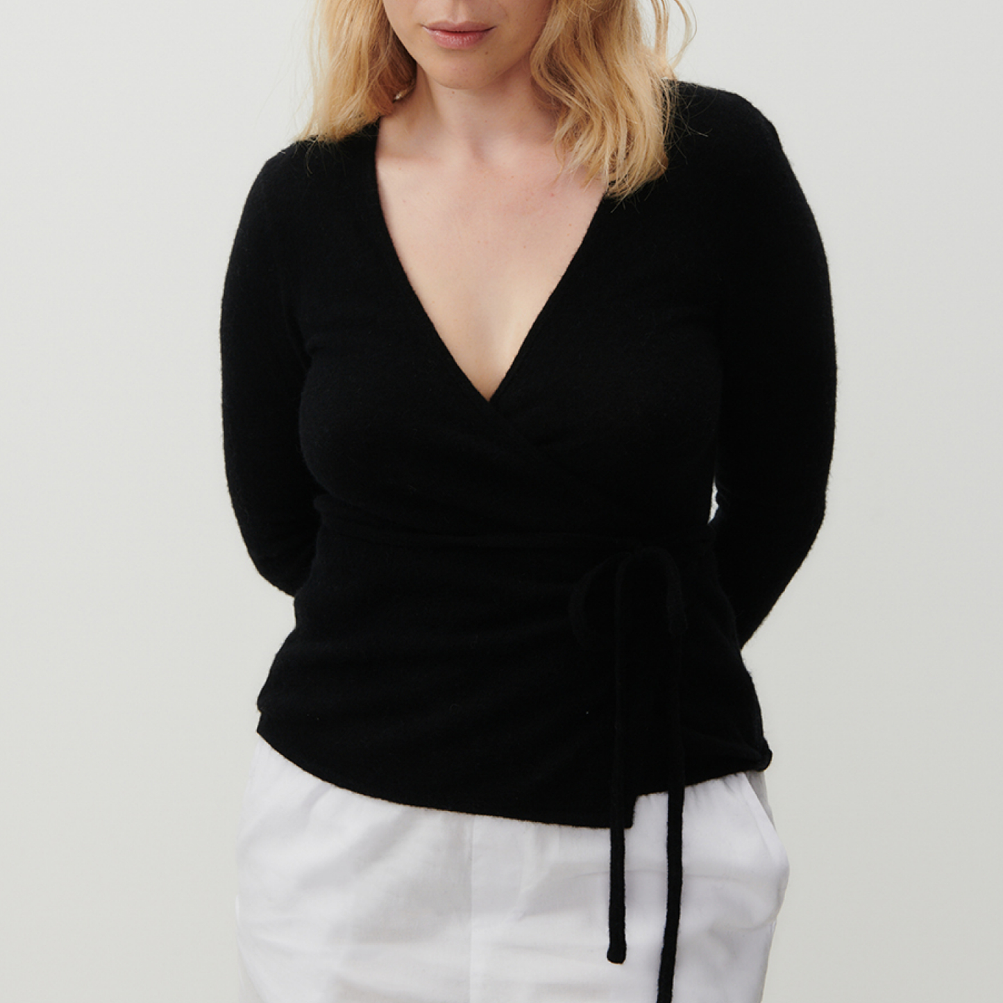 Xinow Cardigan M. Bindebånd, Sort