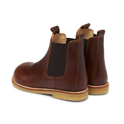Classic Chelsea Boot With Elastic, Medium Brown 