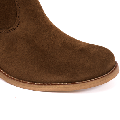Ann Støvle, Calf Suede Dark Brown