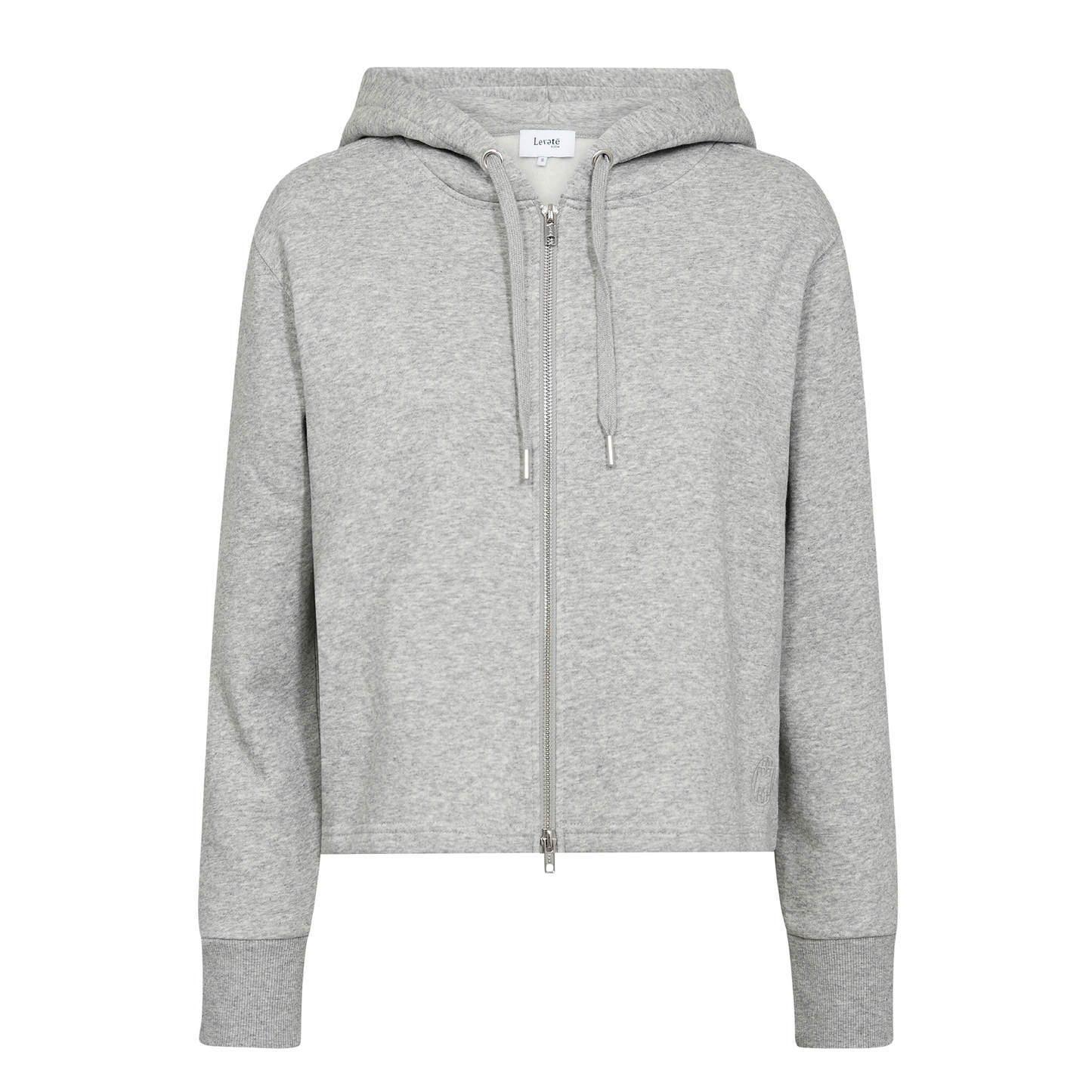 Nuka 9 Hættetrøje, Light Grey Melange