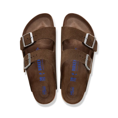 Arizona Soft Footbed Suede Sandaler, Carafe