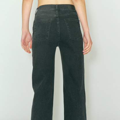 Brown Straight Jeans, Original Black