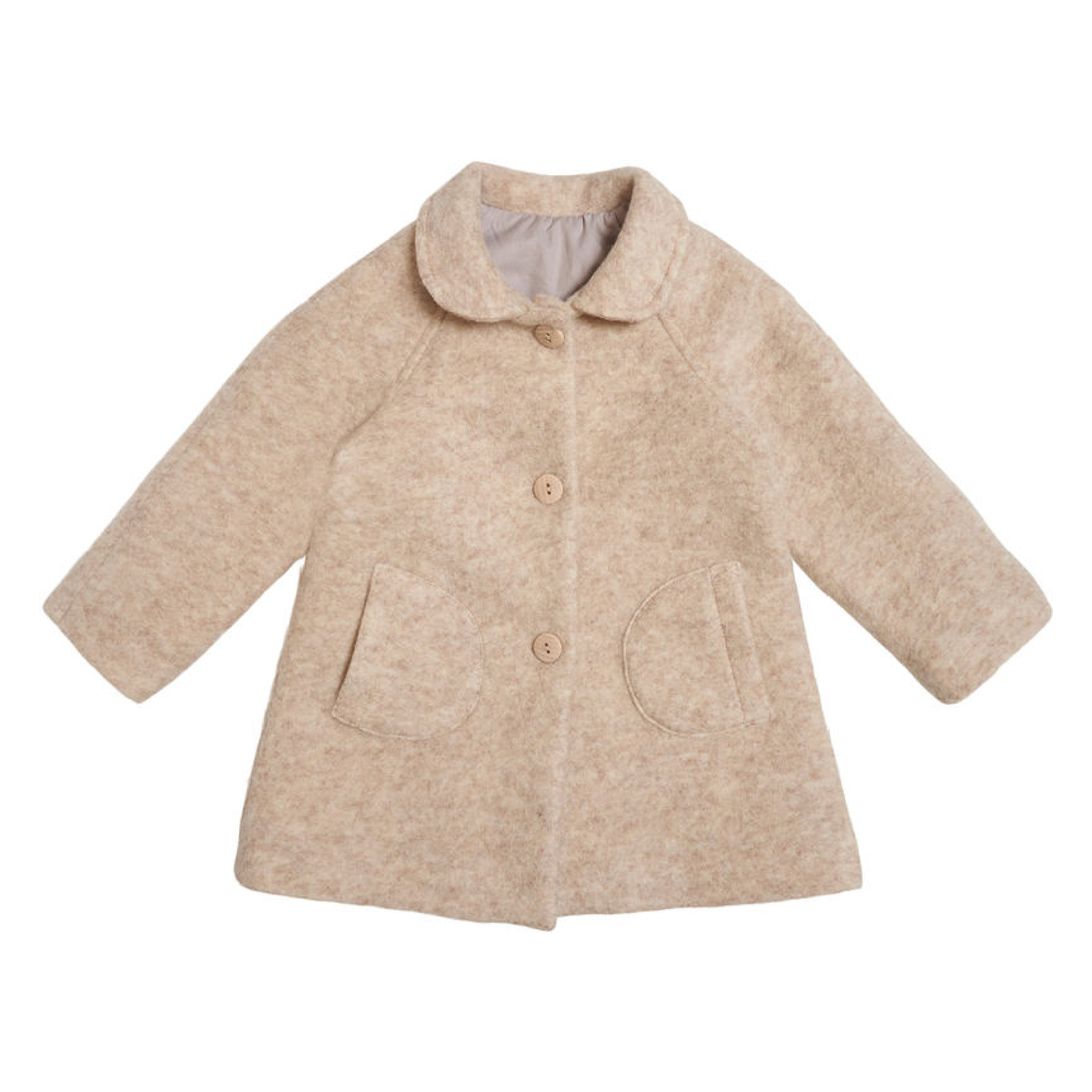 Coat Double Layer Wool, Sand
