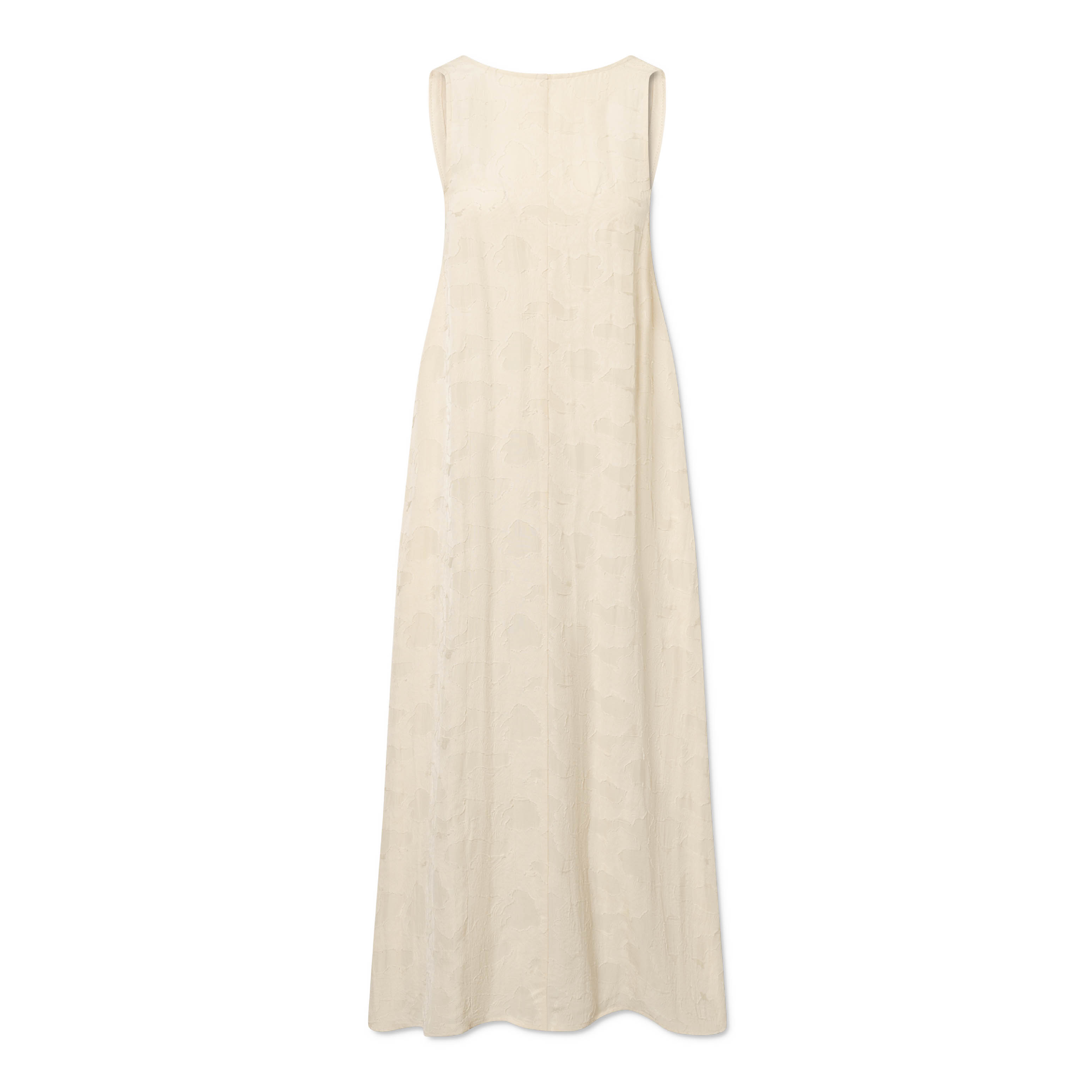 Deomira Viscose Linen Kjole, Cream