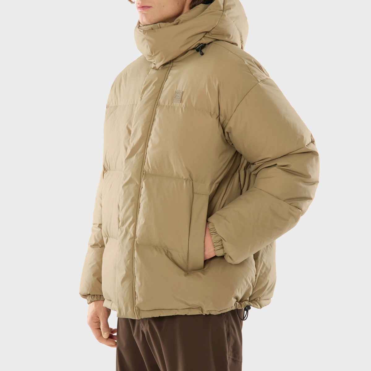 Dyngja Down Jacket, Brown Birch Bolete