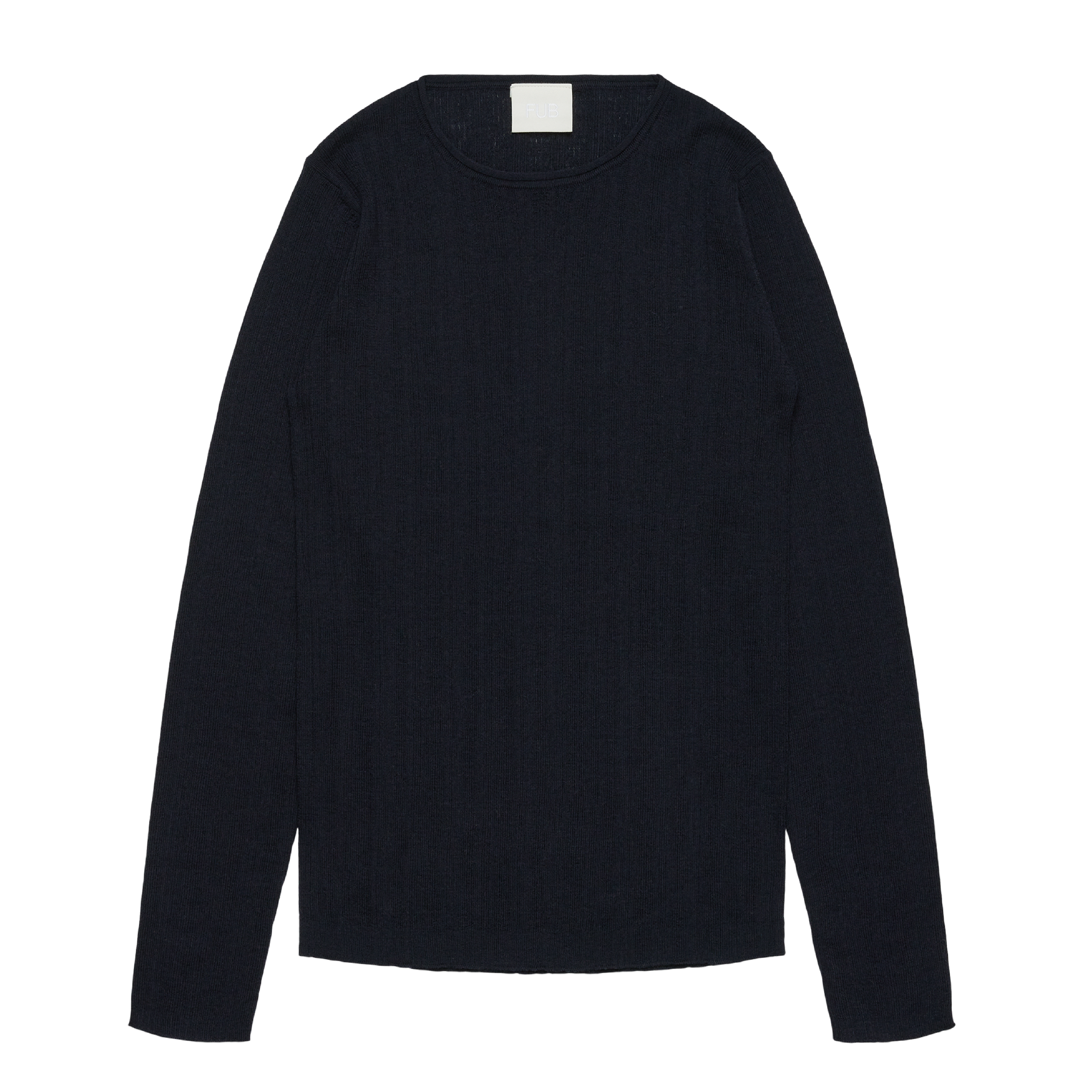 Rib Blouse, Navy