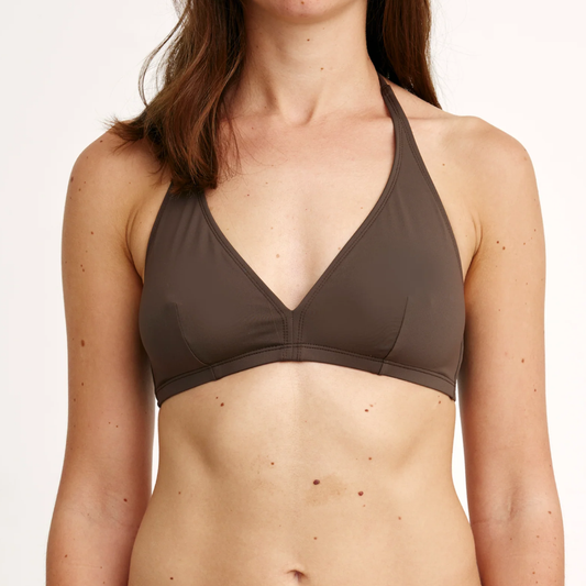 Bikini Strap Top, Olmo/Chokolade