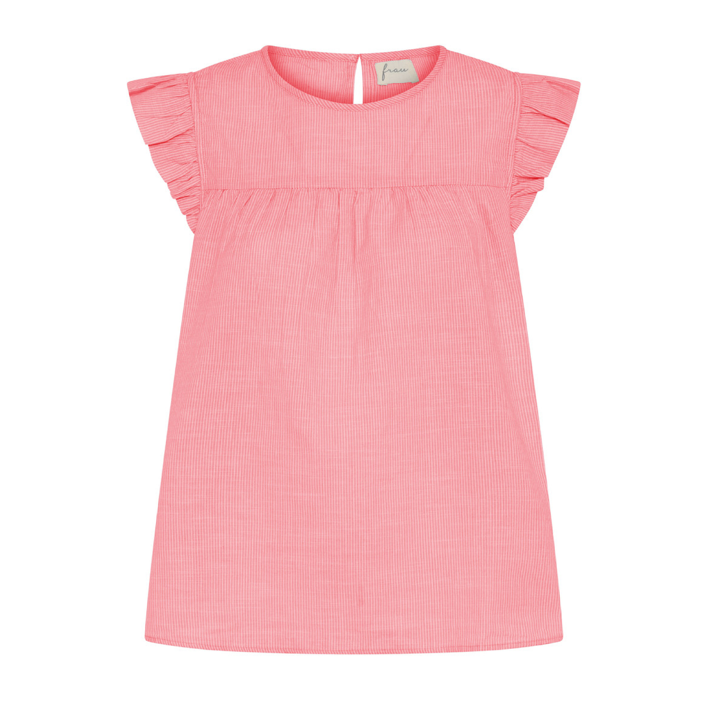 Stockholm Top, Hot Coral Stripe