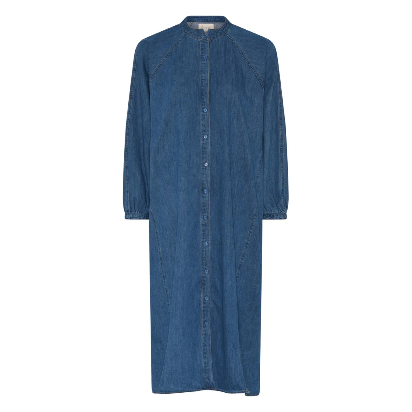 Tokyo Denim Skjortekjole, Medium Blue Denim
