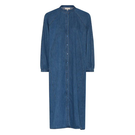 Tokyo Denim Skjortekjole, Medium Blue Denim
