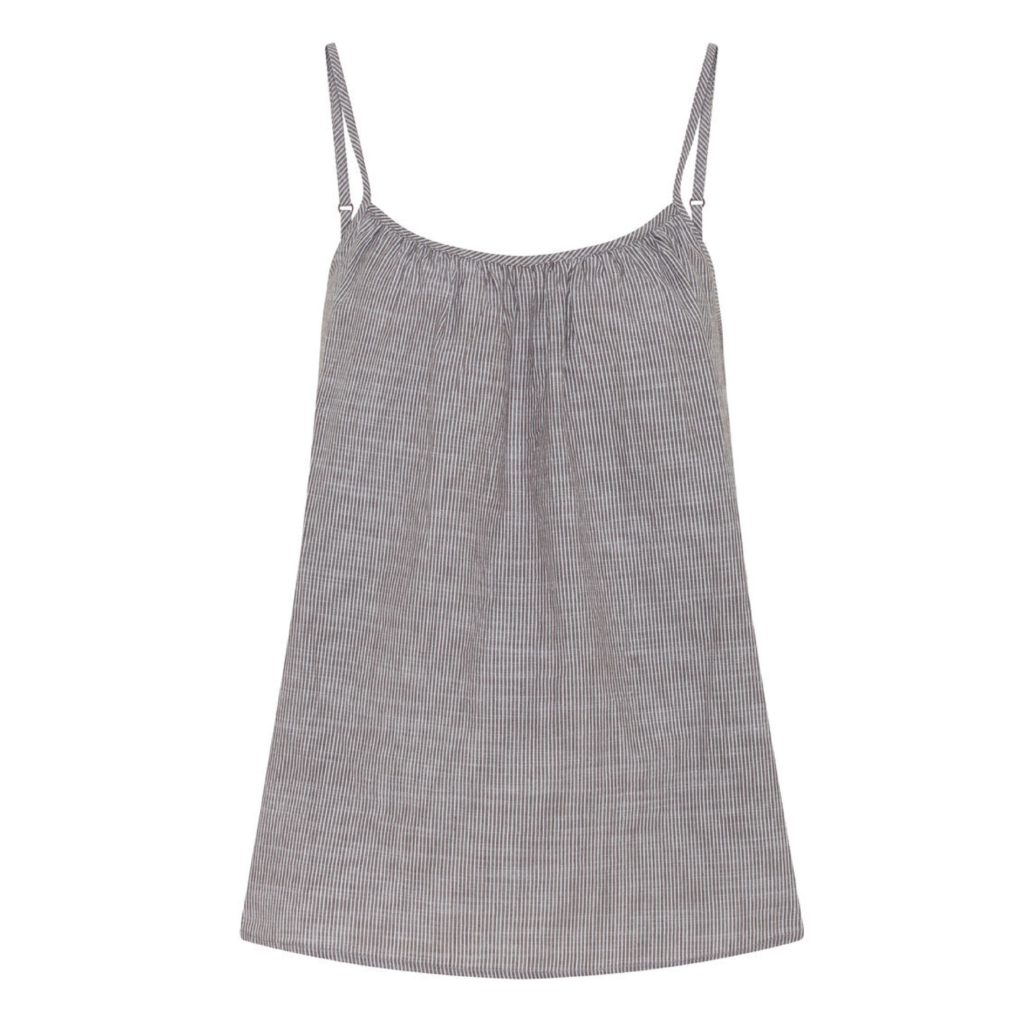 Vancouver Top, Coffee Quartz Stripe