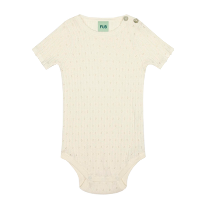 Baby Pointelle Body, Ecru