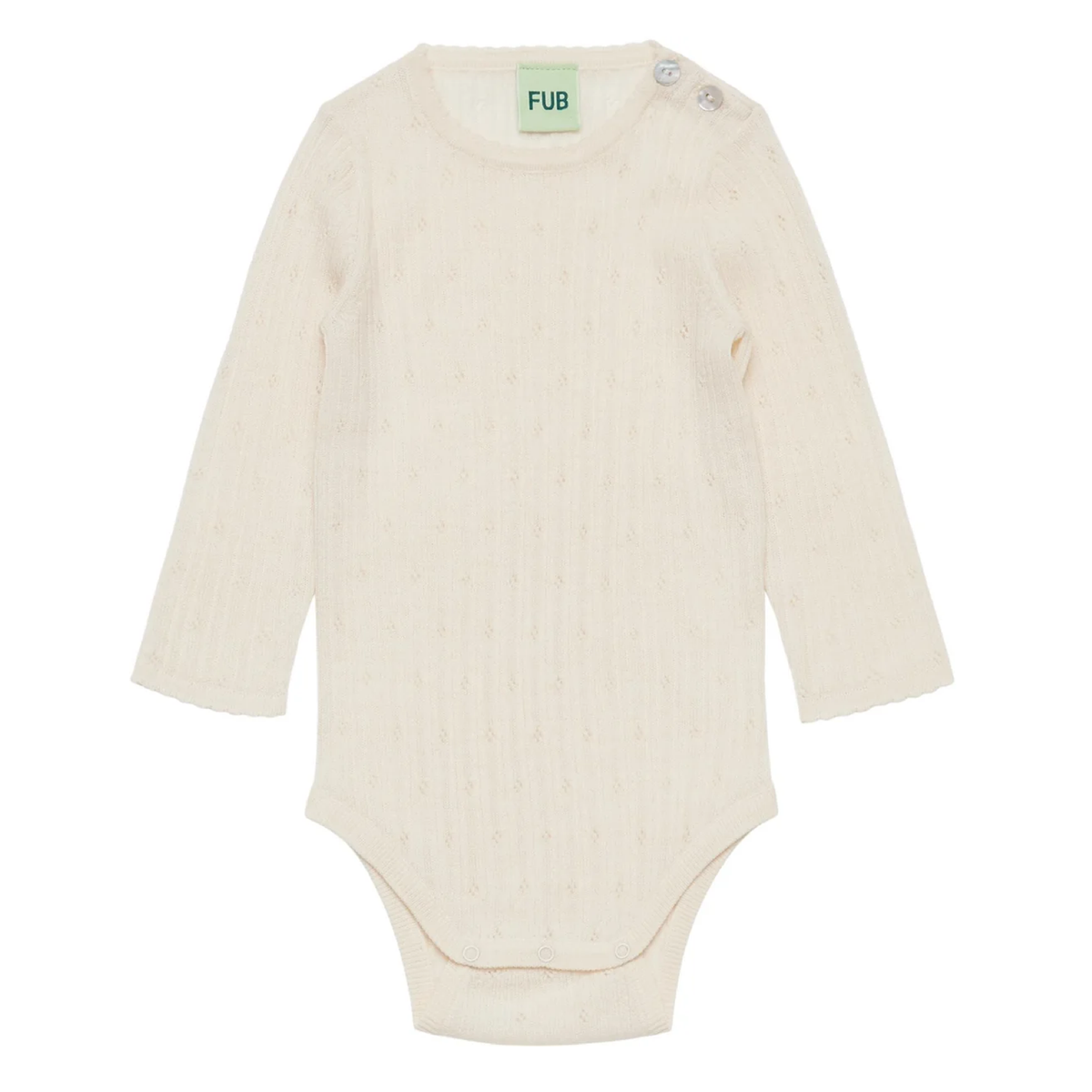 Baby Pointelle Body, Ecru