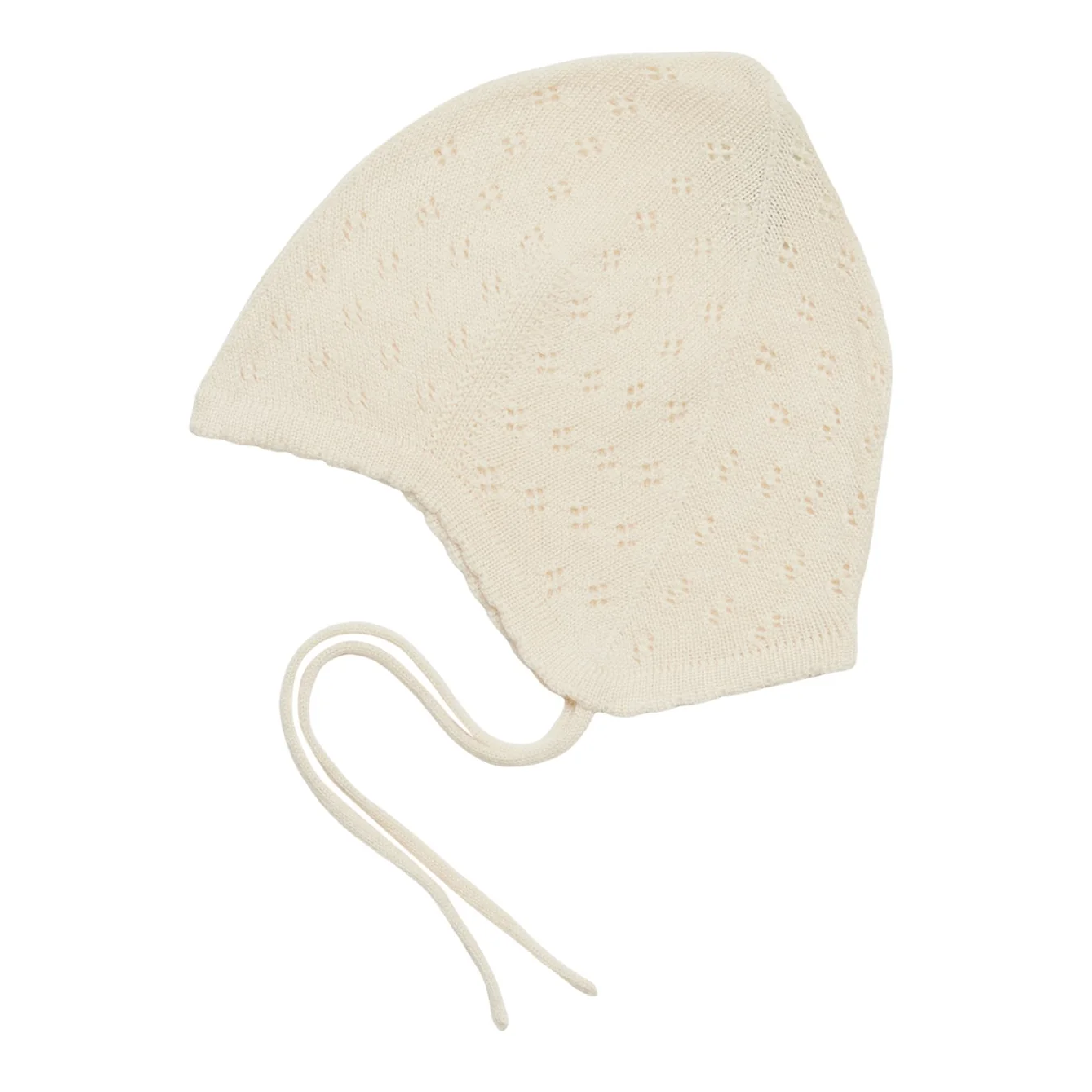 Baby Pointelle Hat, Ecru