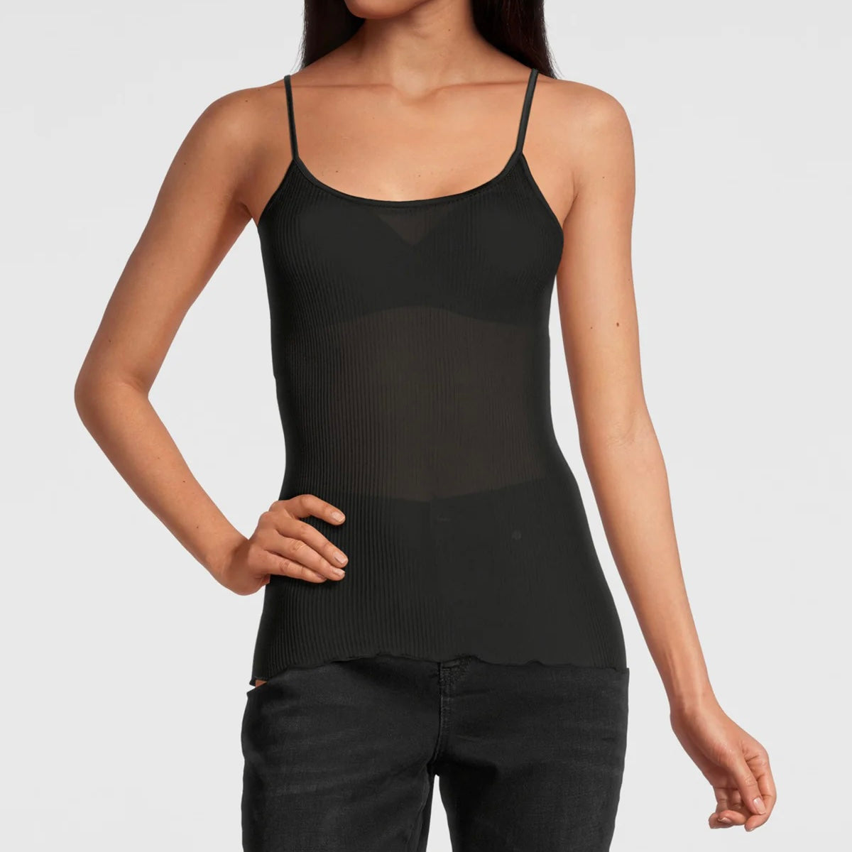 Silke Camisole Top, Black