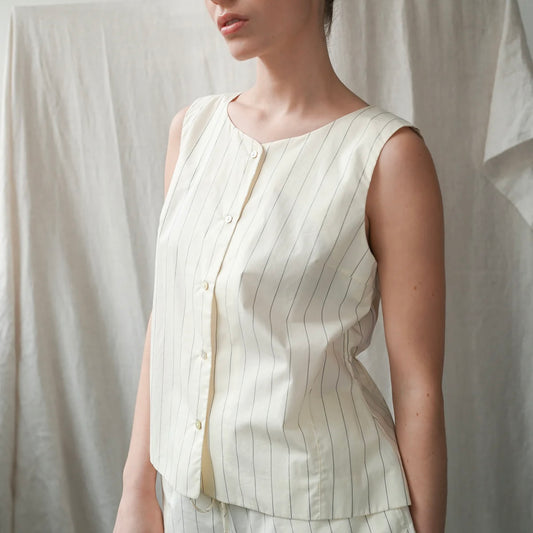 Dagny Pinstripe Top