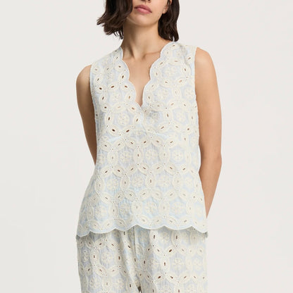 Himani Top Embroidery, Blue Eyes