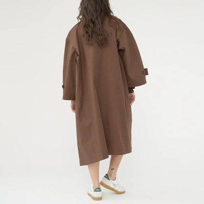 Water Resistant Trench Coat, Dusty Brown