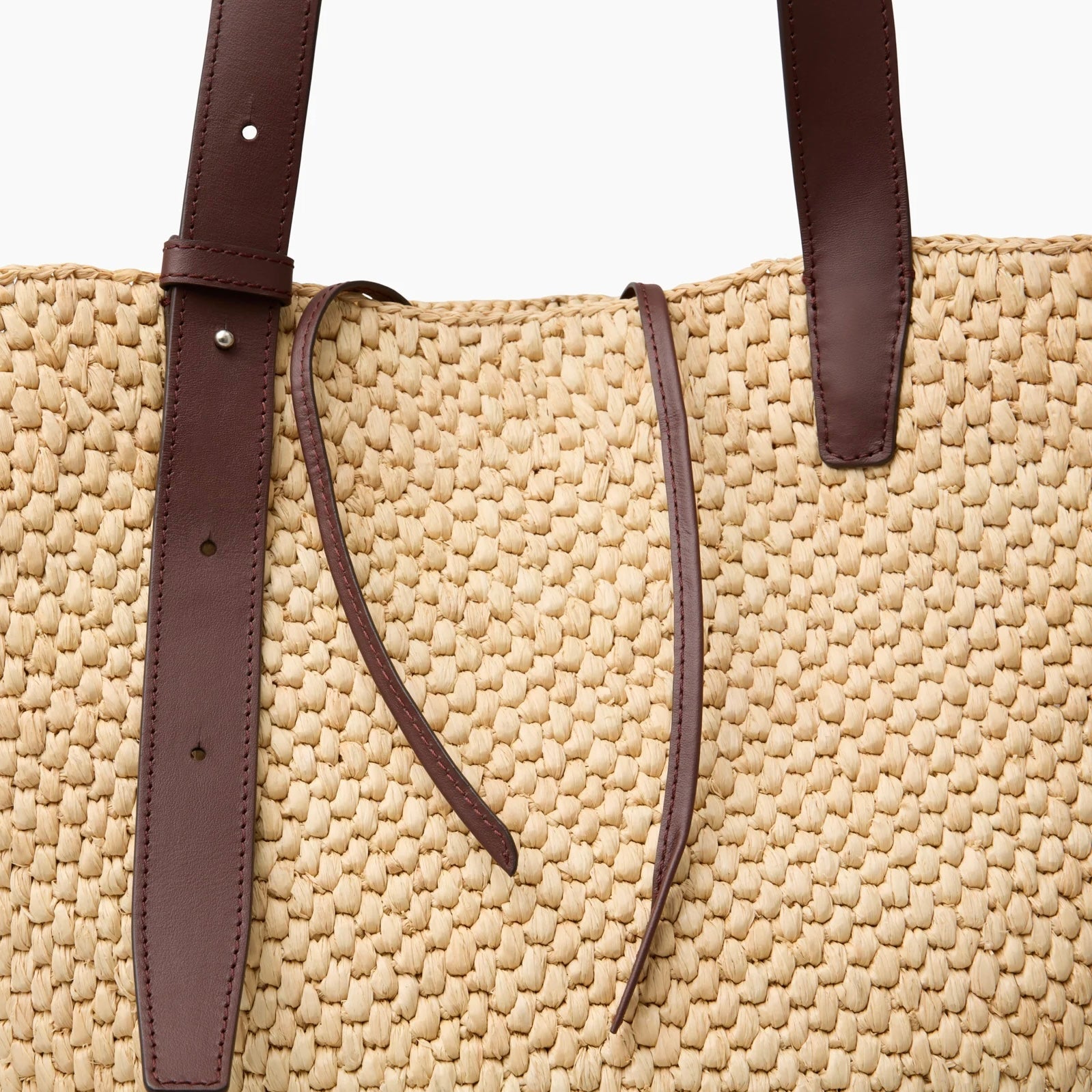 The Bianca Raffia Bag Large, Natural