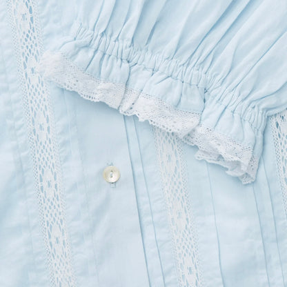 Magnolia Short Sleeve Blouse, Light Blue