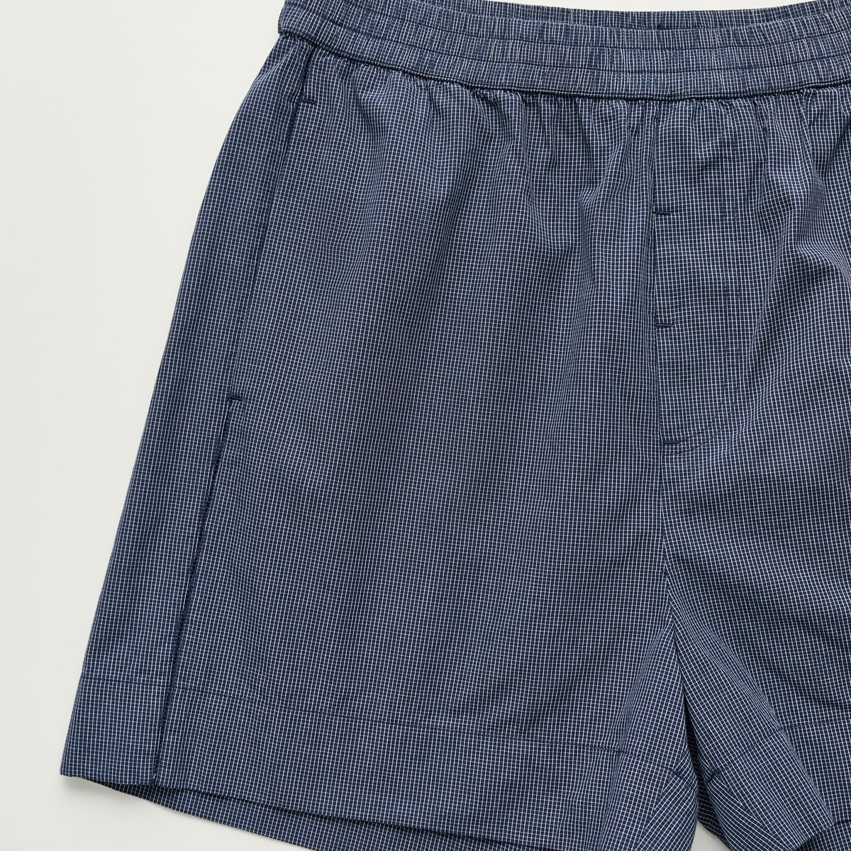 Casual Shorts Check, Navy Check