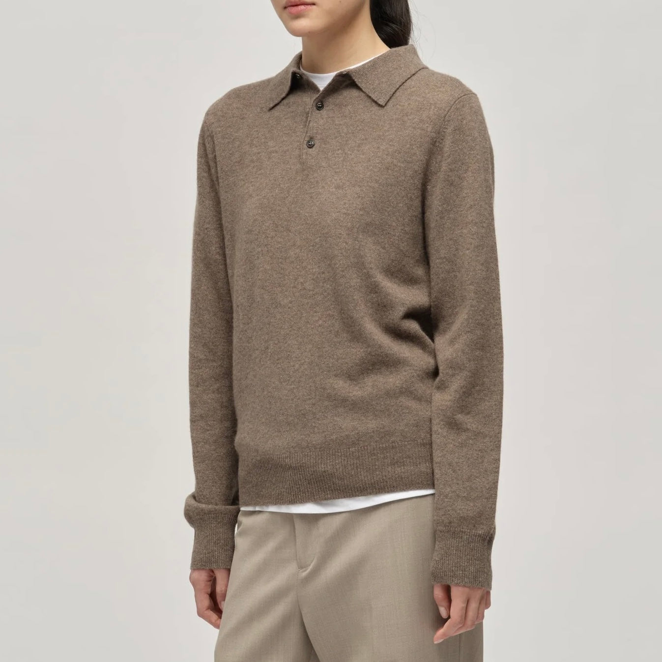 Original Cashmere Polo, Truffle