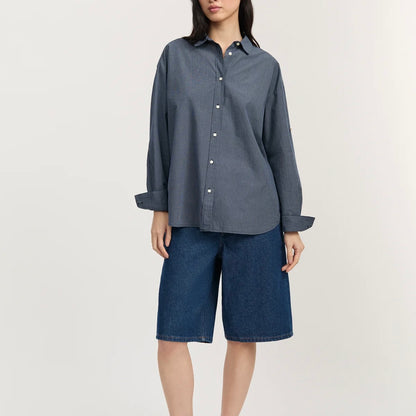 Shirt Check, Navy Check