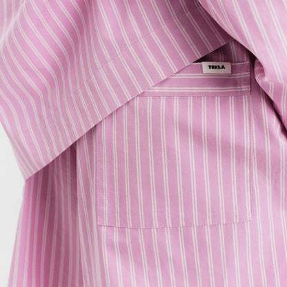 Poplin Shorts, Purple Pink Stripes