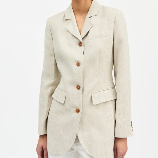 Sahara Blazer, Light Linen