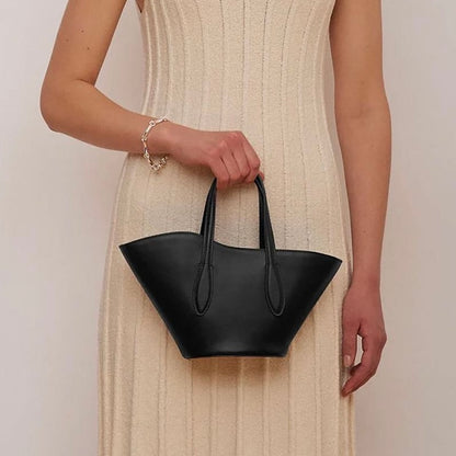 Open Tulip Tote Micro, Black