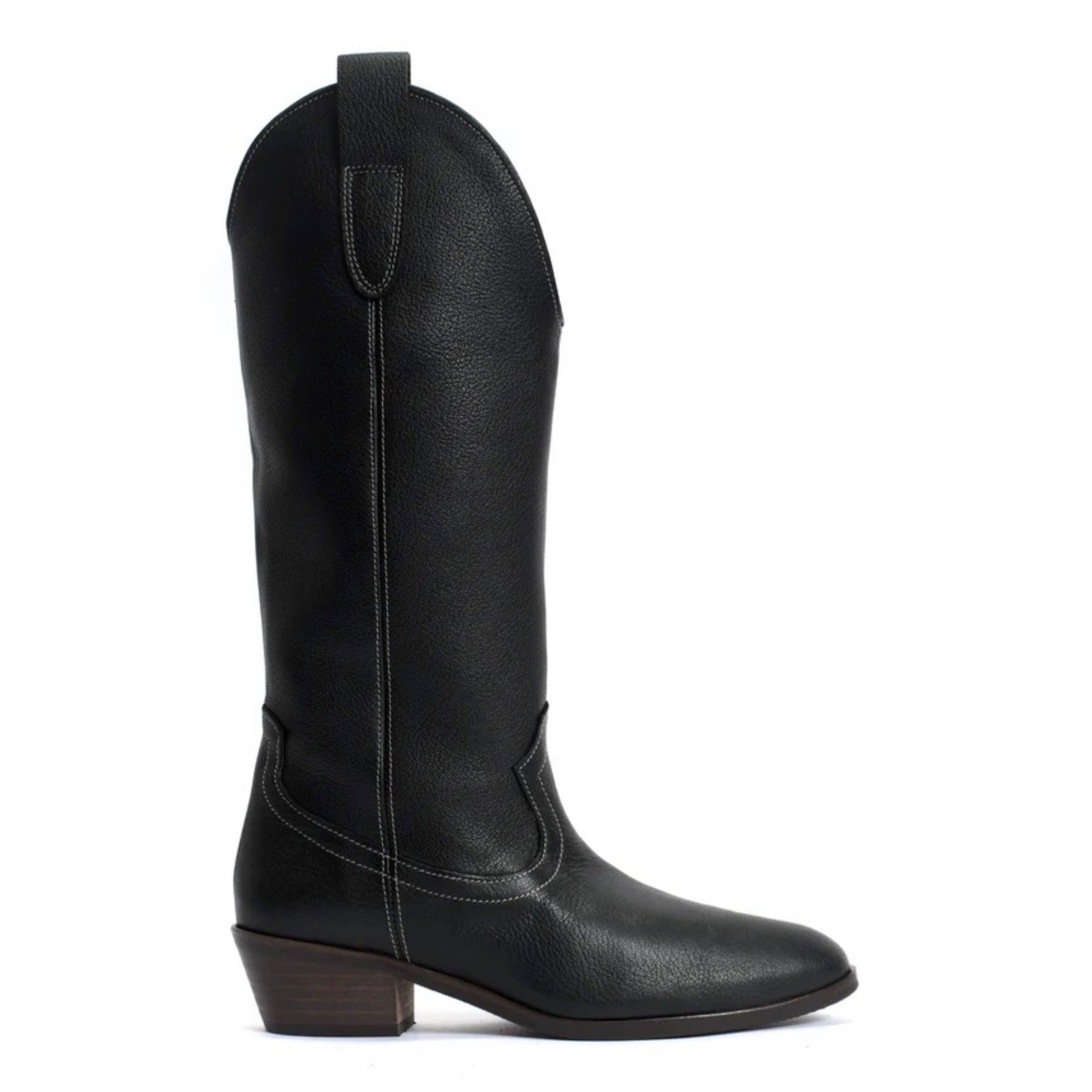Kanaya 35 Grained Soft Calf Støvler, Black