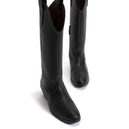 Kanaya 35 Grained Soft Calf Støvler, Black