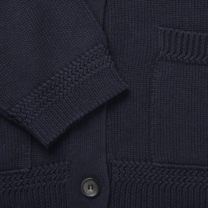 Cobe Cotton Cardigan, Navy