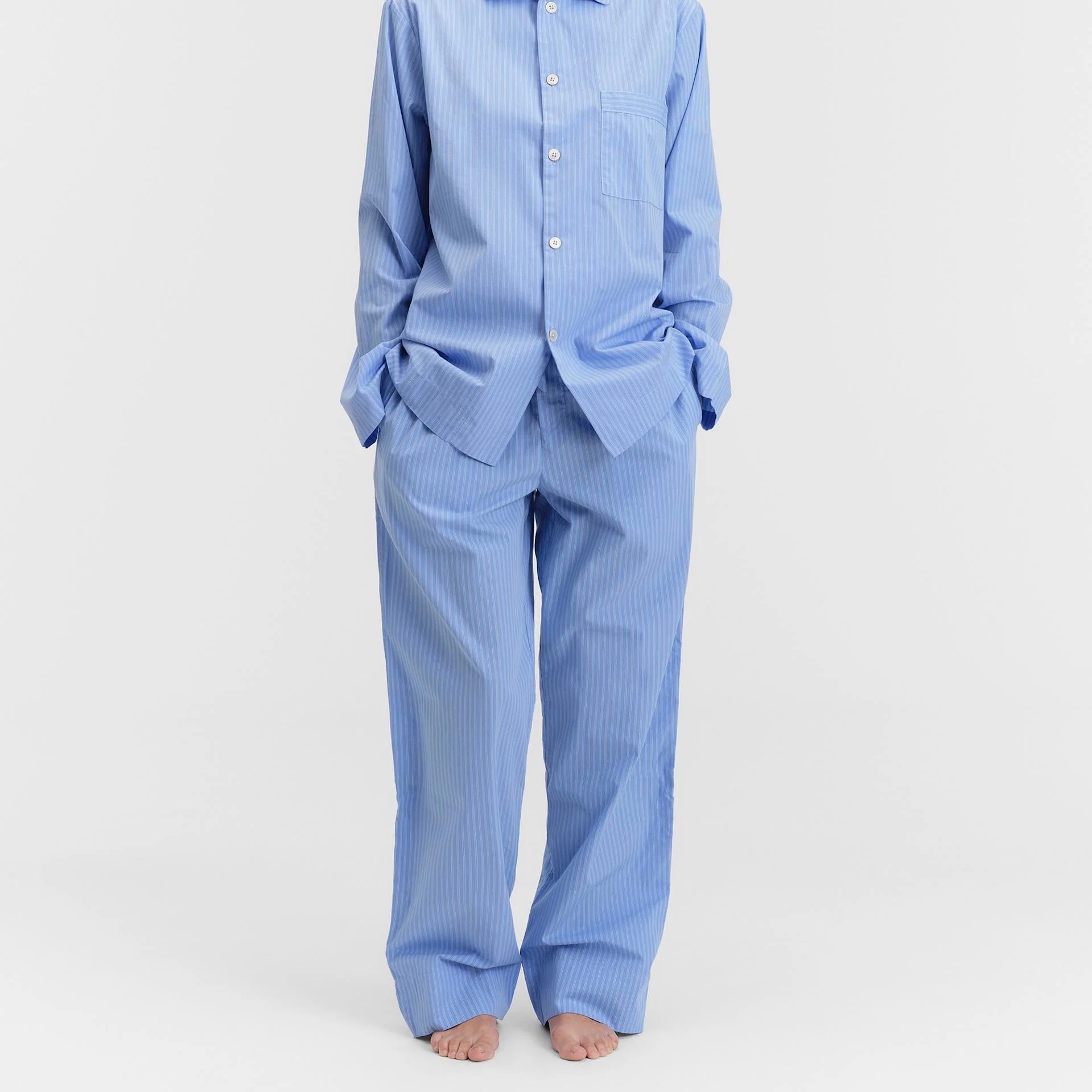 Poplin Pyjamas Pants, Pin Stripes