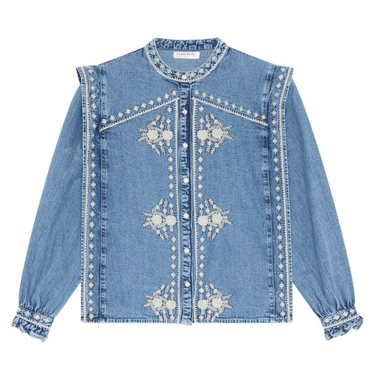 Narciso Blouse, Light Blue