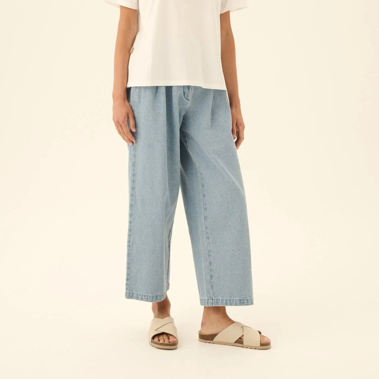 Prudie Denim Bukser, Light Denim