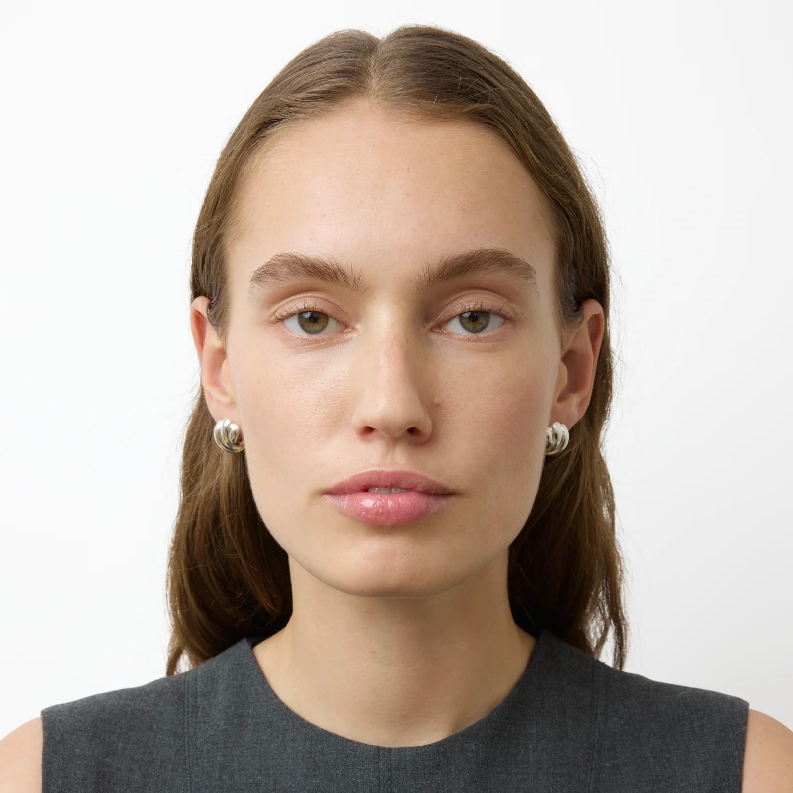 The Magda Earrings, Silver