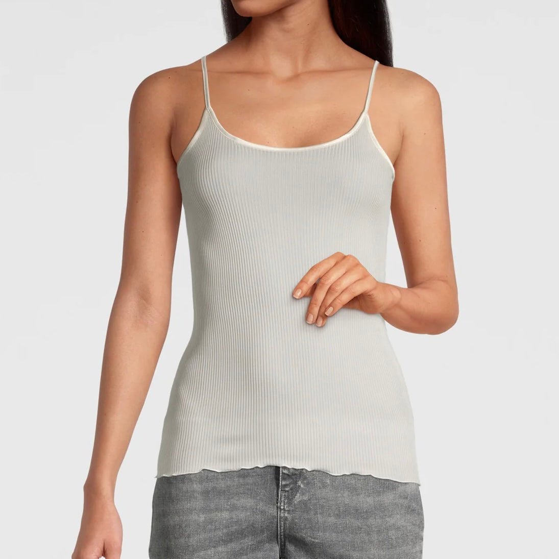 Silke Camisole Top, Ivory