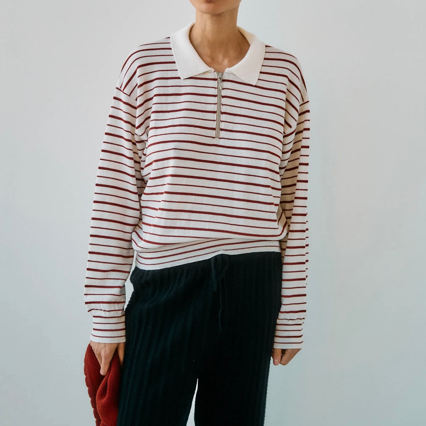Ea Knit Stripe Polo