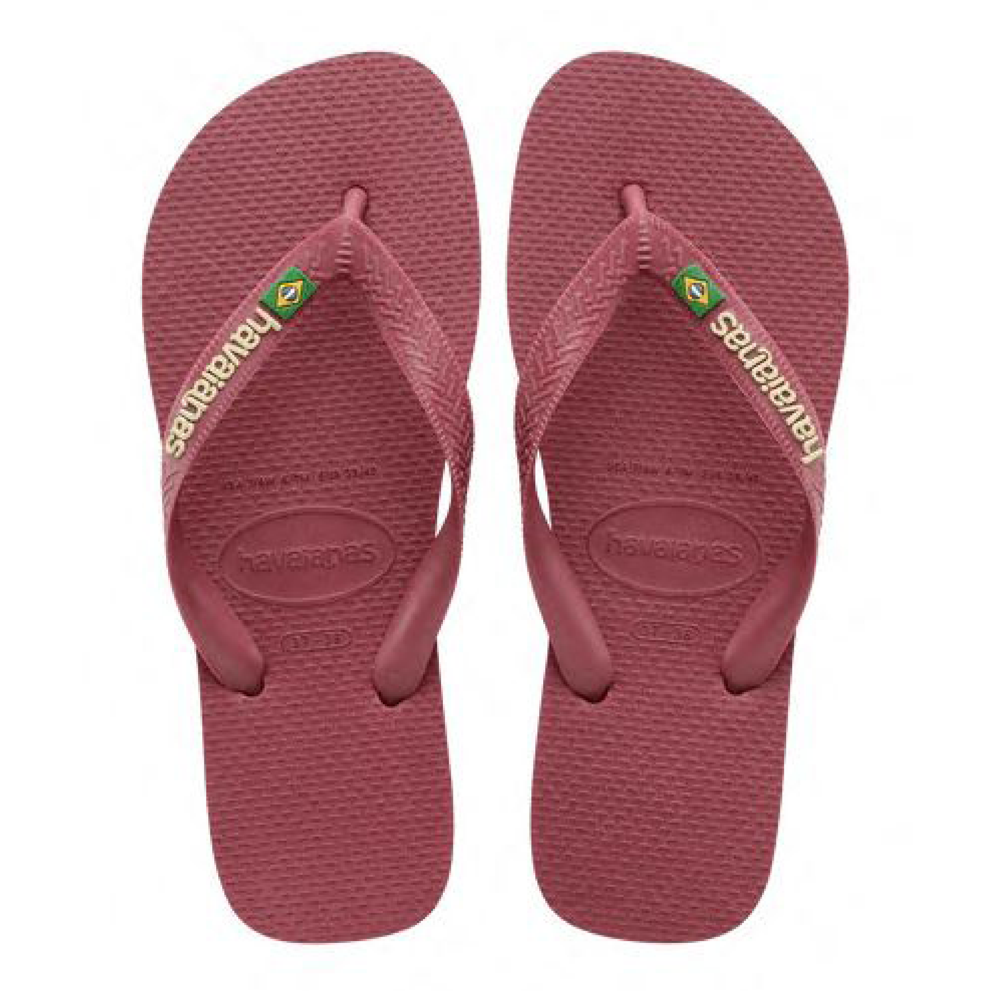 Slippers Brasil Logo, Amaranth