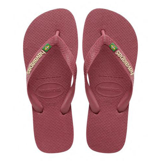 Slippers Brasil Logo, Amaranth