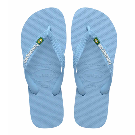 Slippers Brasil Logo, Blue Lavender