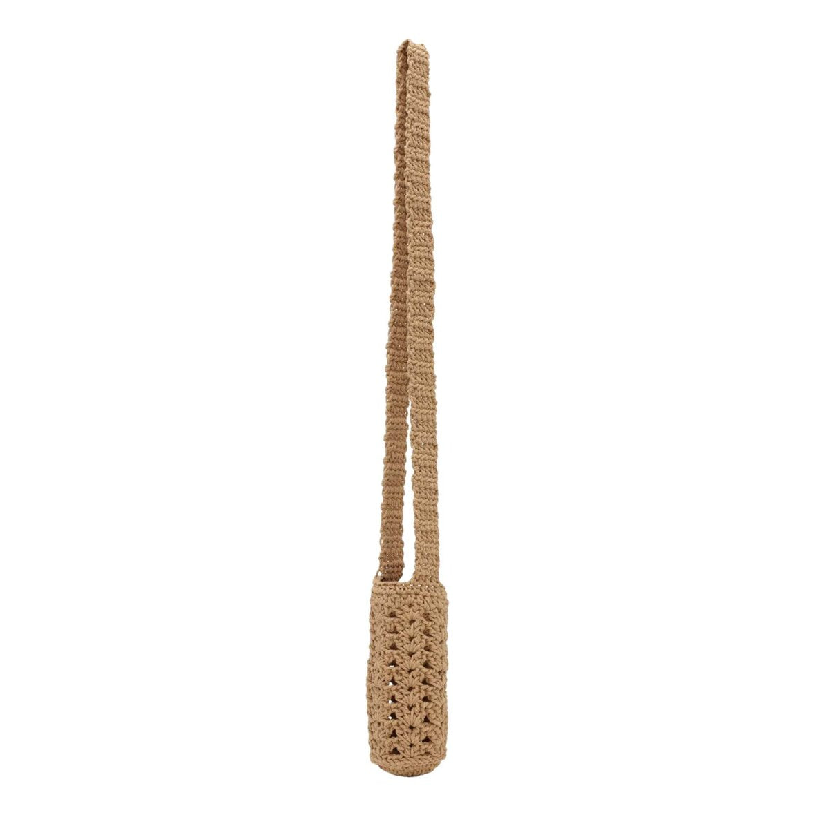 Crochet Bottle Holder, Sand