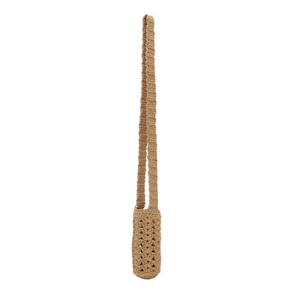 Crochet Bottle Holder, Sand