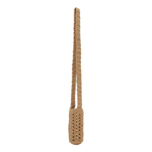 Crochet Bottle Holder, Sand