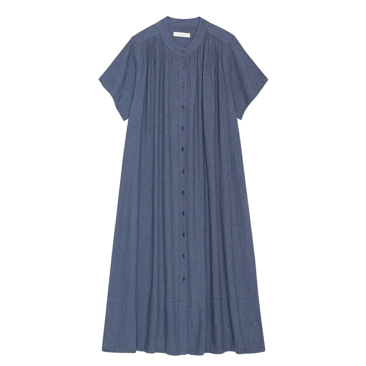 June Shirtdress Linen, Sea Blue