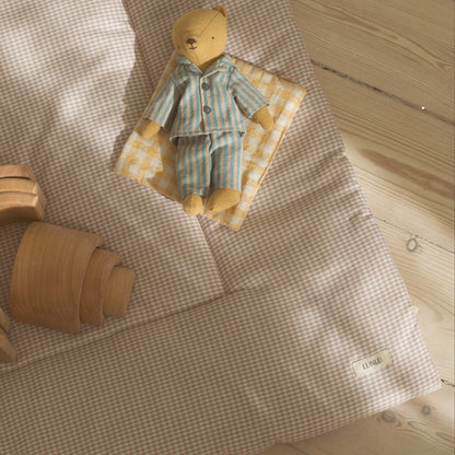 Mini Check Playmat, Beige